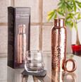 Trinkflasche mit der Blume des Lebens aus Kupfer, 650ml Trinkflasche mit der Blume des Lebens aus Kupfer, 650ml